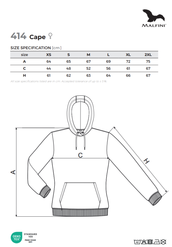 bluza z kapturem KANGUREK WM damska [granatowa] - obrazek 3