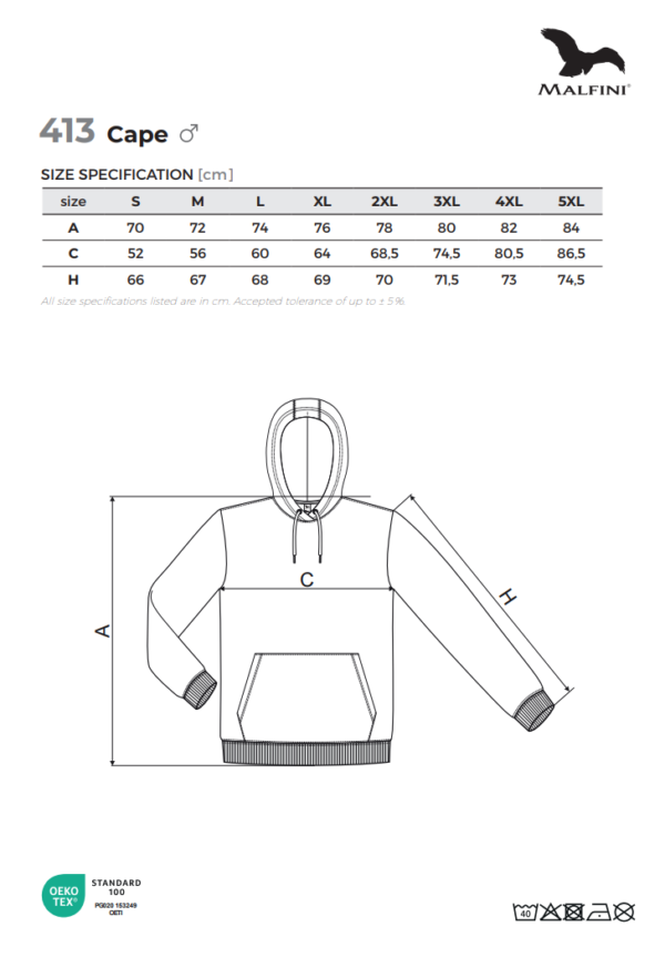 bluza z kapturem KANGUREK WM męska [granatowa] - obrazek 3