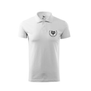 koszulka polo  logo PB [biała]